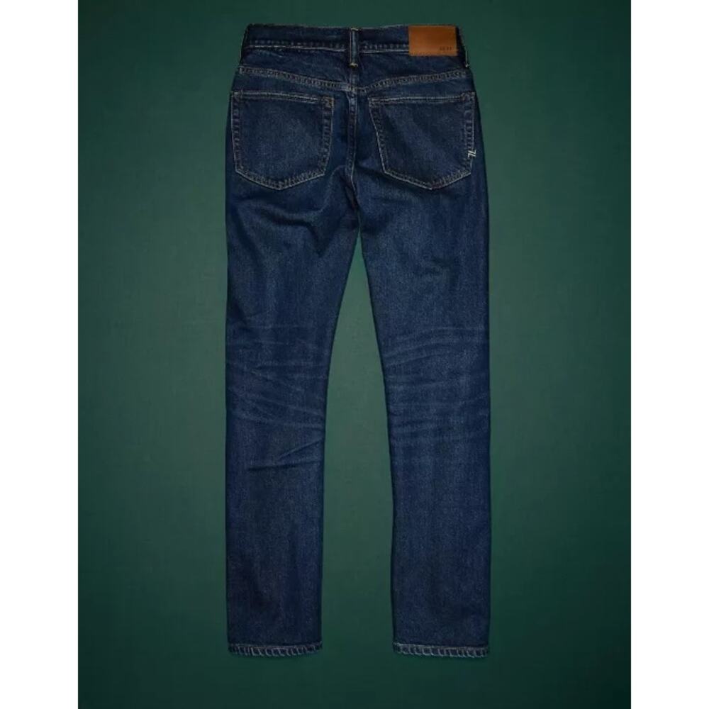 American Eagle AE77 Premium Straight Crop Jeans Sz 4 Button Fly Organic Cotton - Picture 5 of 16